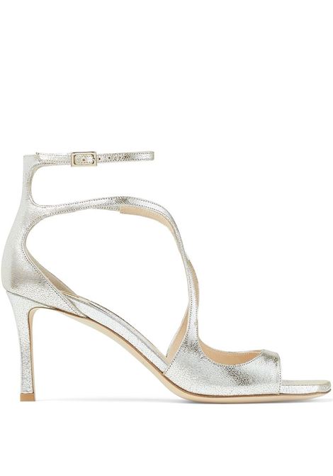 Sandali Azia metallizzati 75mm in beige Jimmy choo - donna JIMMY CHOO | AZIA75GLECHMPGN